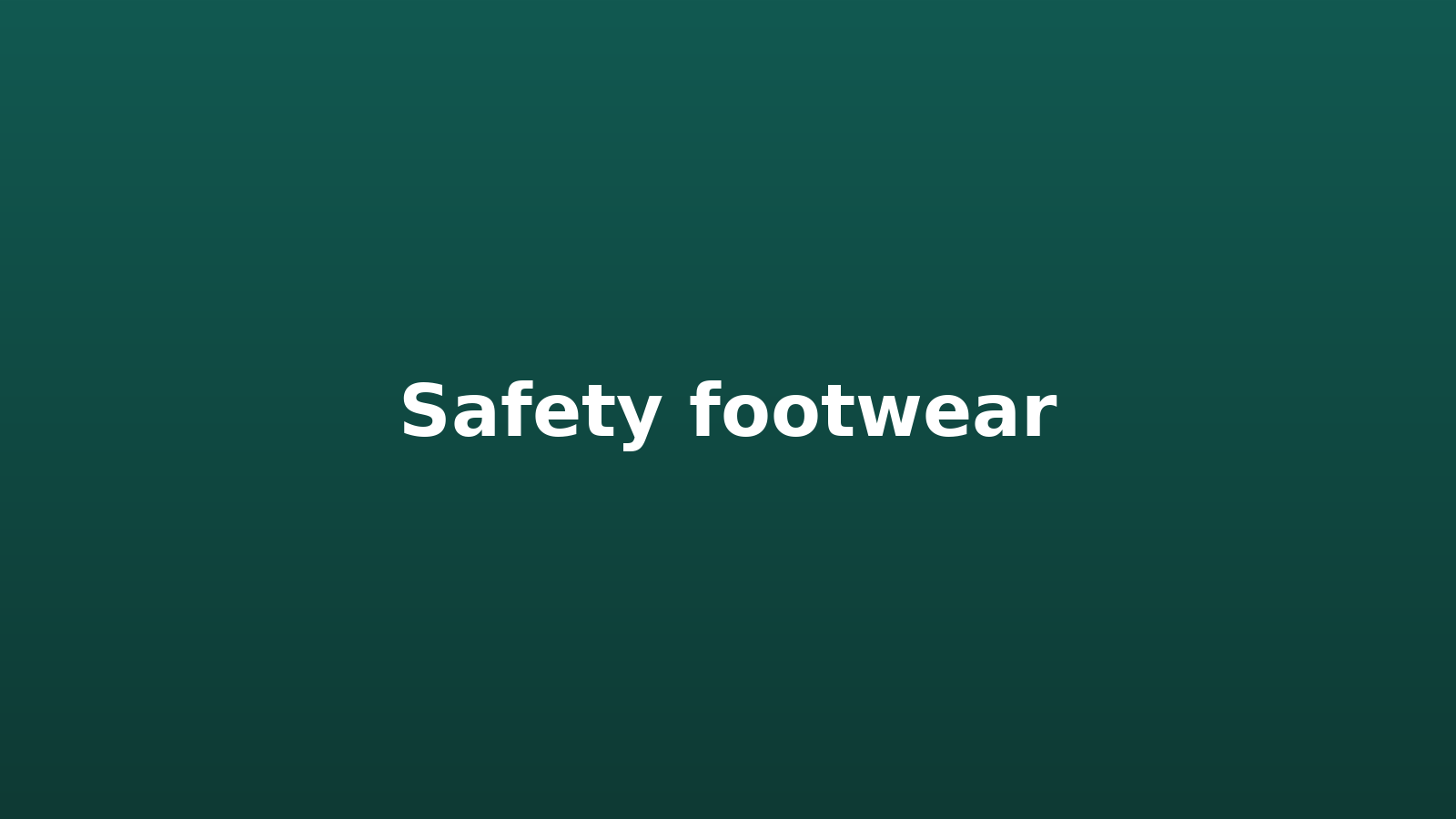 Safety footwear (EN ISO 20345)