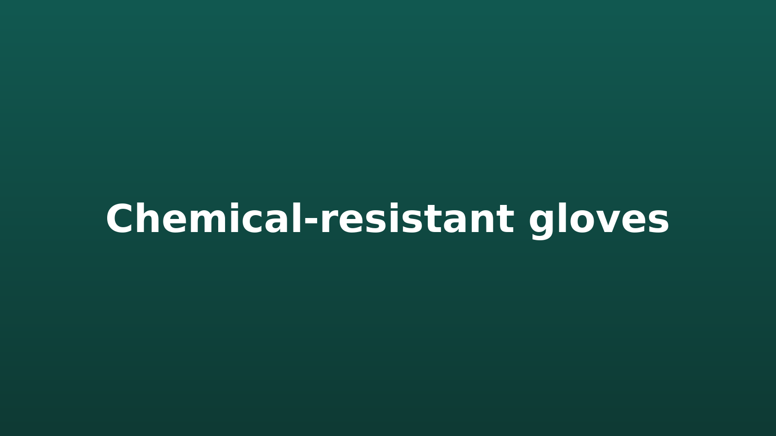 Chemical-resistant gloves (EN 374)